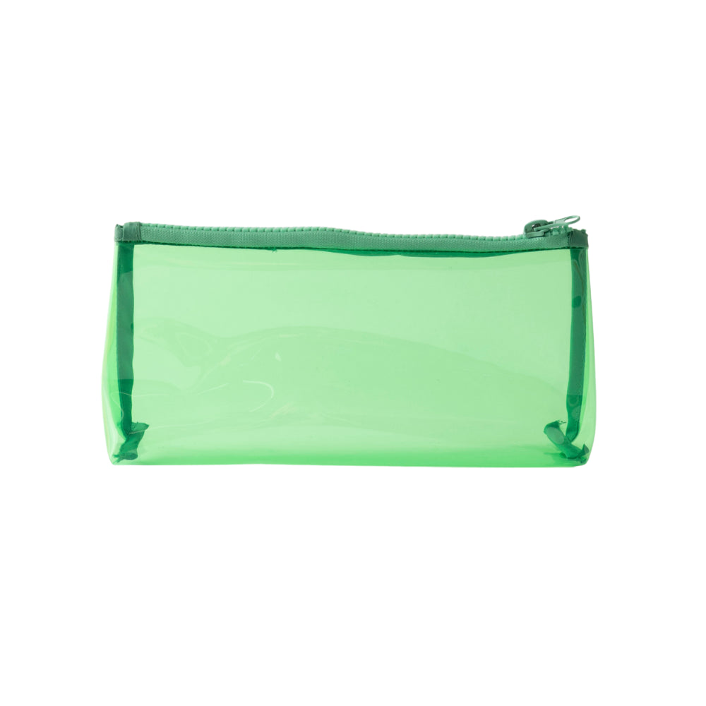 Vivid Collection Clear Pencil Case - GREEN